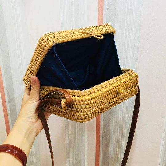 Túi xách mây tre đan