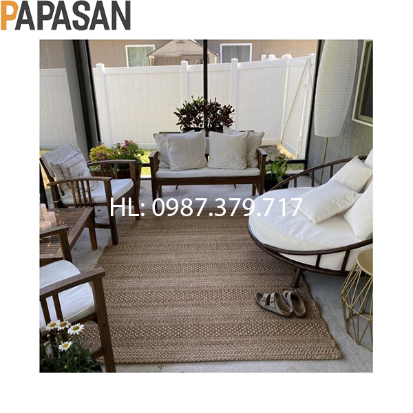 Sofa Mây Tròn SF05 không gian phòng khách