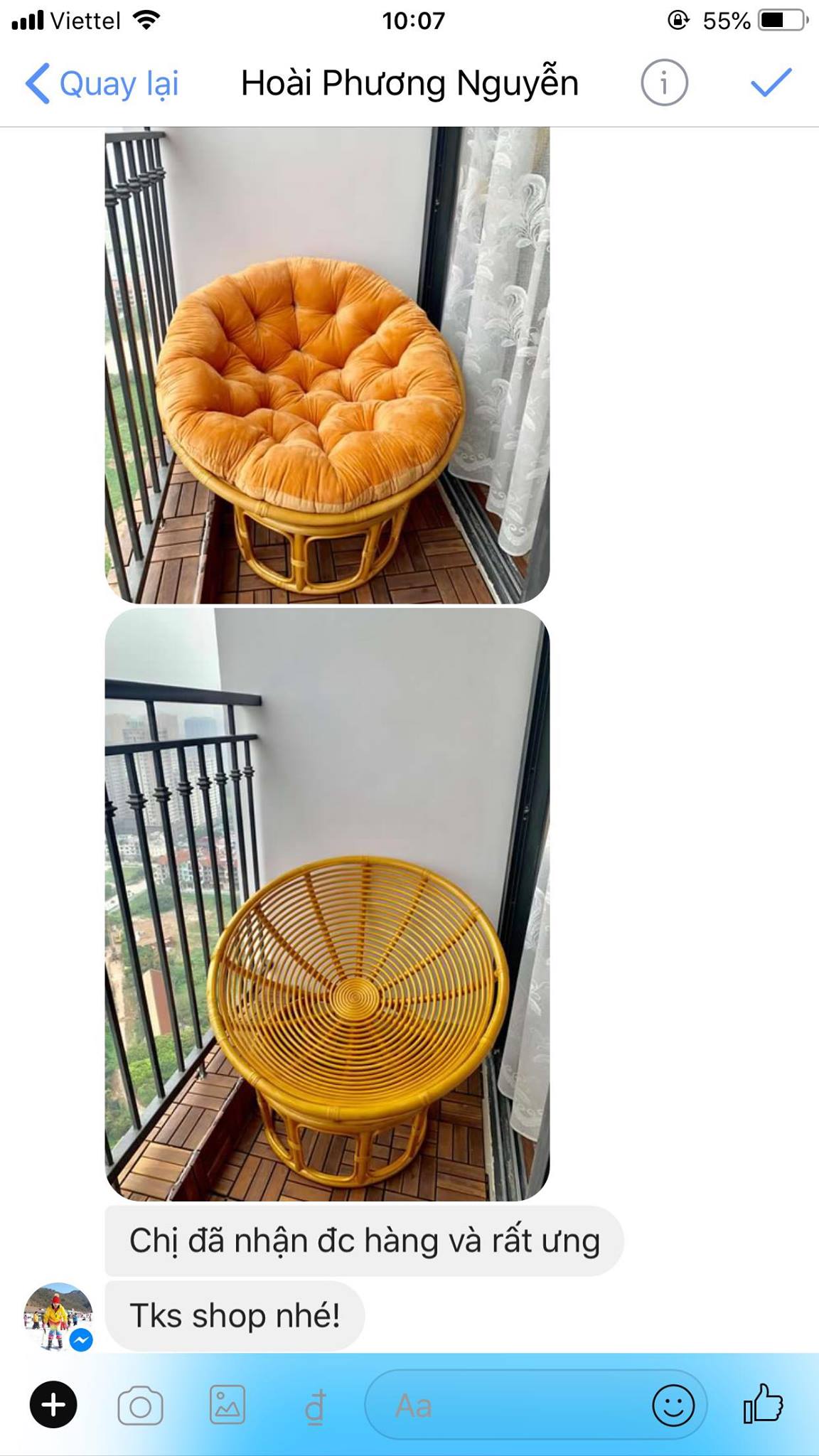 ghế mây Papasan