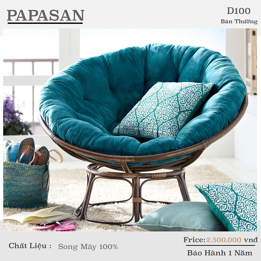 Ghế mây tại Papasan luôn được làm từ những nguyên liệu tự nhiên nhất