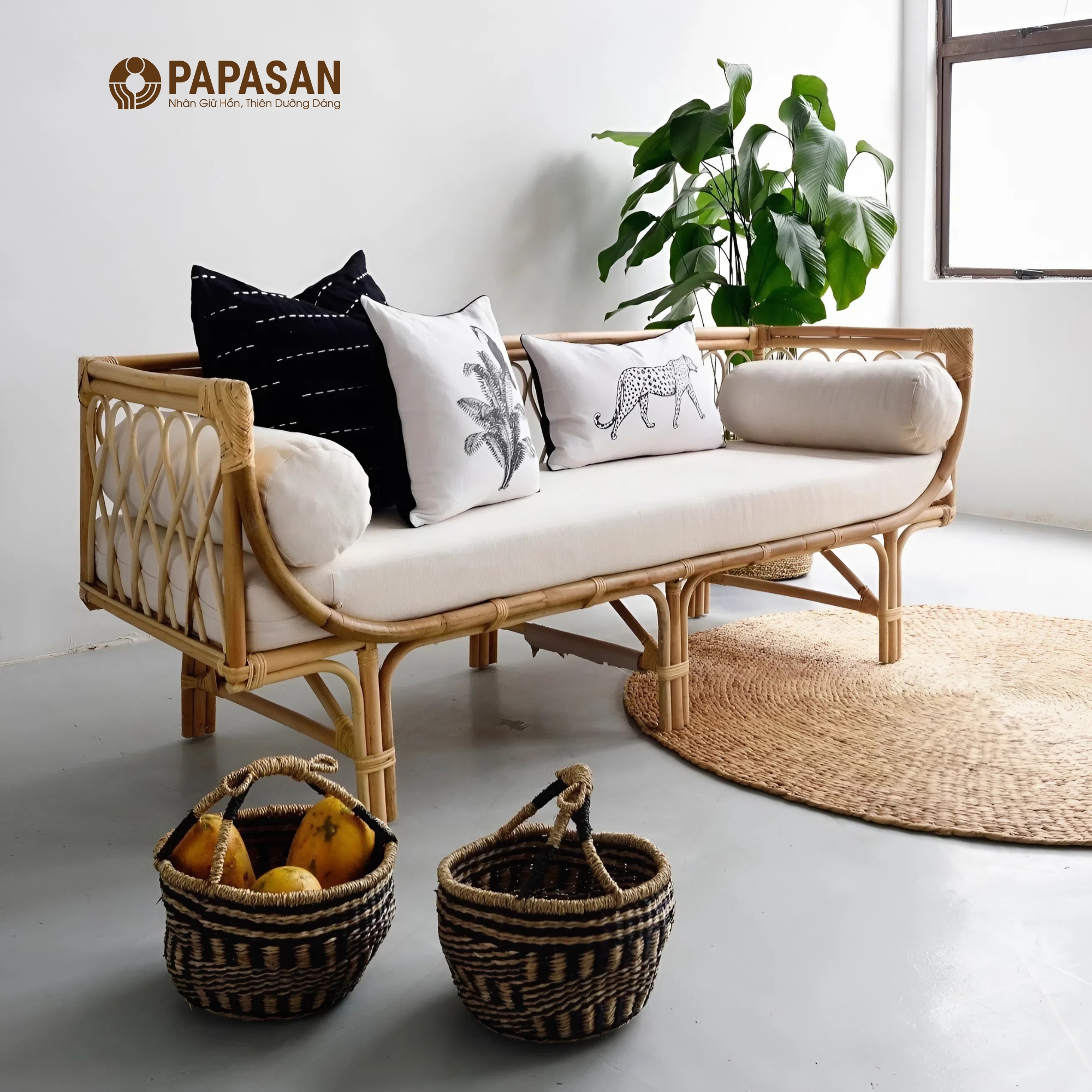 Sofa Mây Papasan